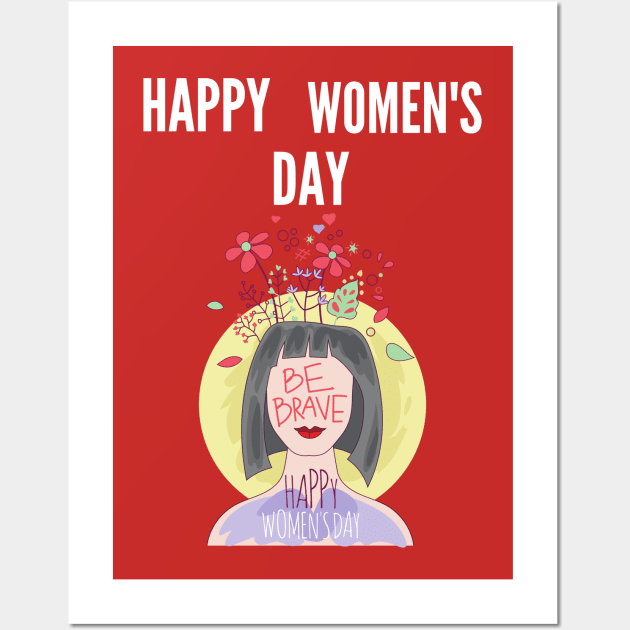 Happy women's day 2020 Wall Art by ZAGGYSHIRT